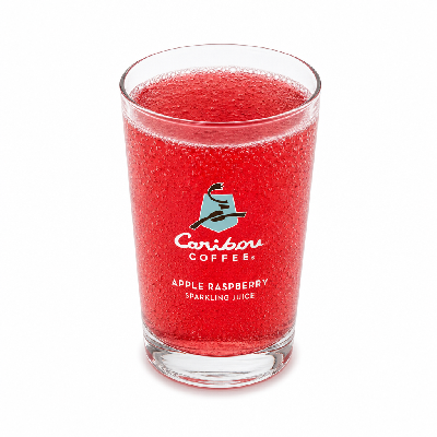 Caribou Coffee Beverages Apple Raspberry Sparkling Juice