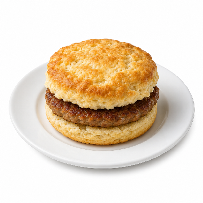 Caribou Coffee Food Sausage Biscuit Sandwich