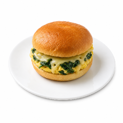 Caribou Coffee Food Spinach Egg & Swiss Mini Sandwich