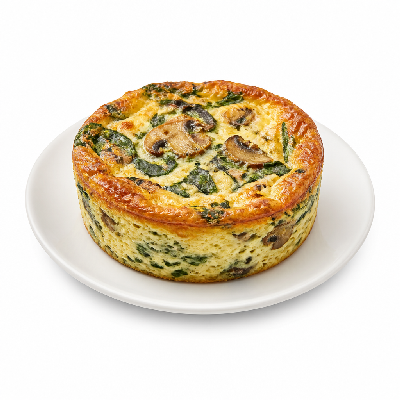 Caribou Coffee Gluten-Free Spinach & Mushroom Souffle