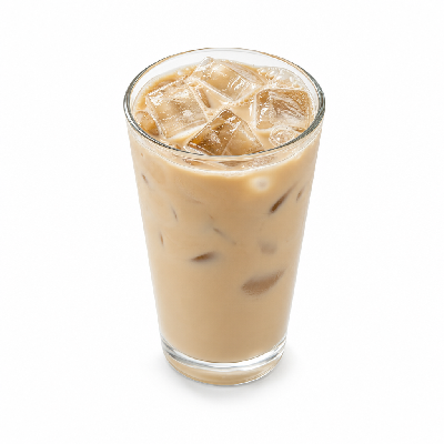 Caribou Coffee Ice Vanilla Latte with Skim Milk Large