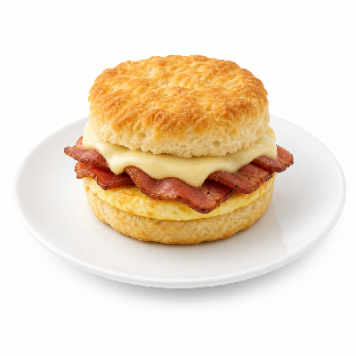 Caribou Coffee Turkey Bacon Egg & Muenster Biscuit