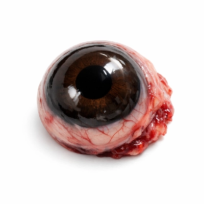 Caribou eye raw by Alaska Native