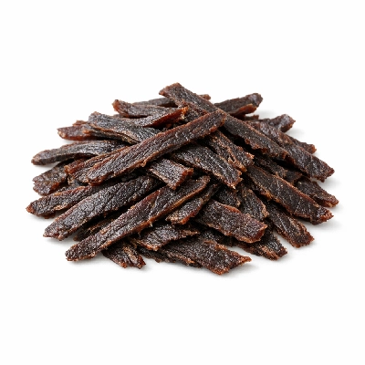 Caribou shoulder meat dried by Alaska Native