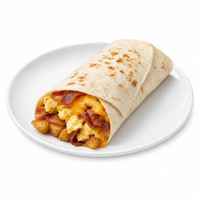 Carl’s Jr. Breakfast Bacon & Egg Burrito