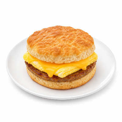 Carl’s Jr. Breakfast Sausage Egg & Cheese Biscuit