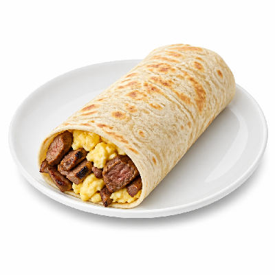 Carl’s Jr. Breakfast Steak & Egg Burrito