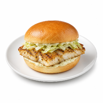 Carl's Jr. Charbroiled Atlantic Cod Fish Sandwich