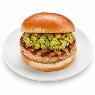 Carl’s Jr. Charbroiled Turkey Burgers Guacamole