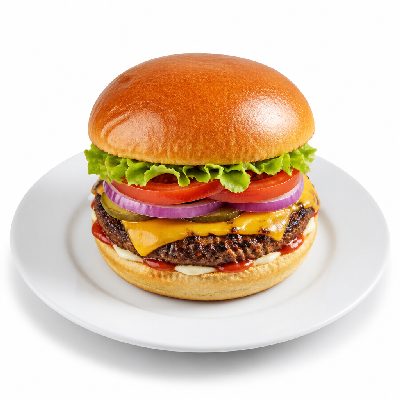 Carl's Jr. Chargrilled Burgers Big Hamburger
