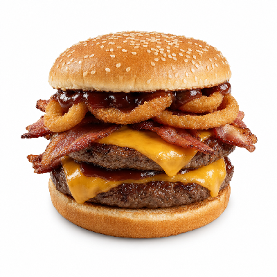 Carl's Jr. Chargrilled Burgers Western Bacon Double