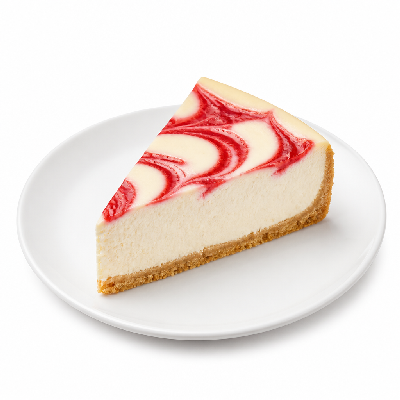 Carl’s Jr. Desserts Strawberry Swirl Cheesecake