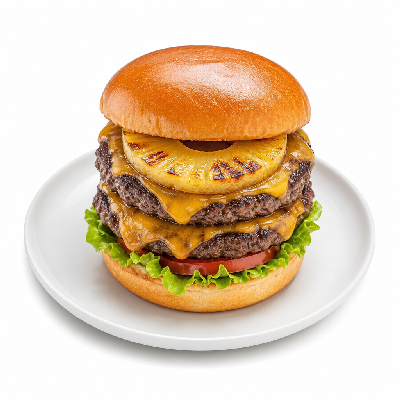 Carl's Jr. Double Hawaiian Burger