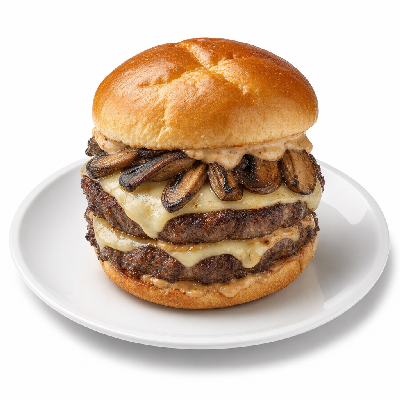 Carl's Jr. Double Portobello Angus Burger