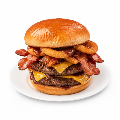 Carl's Jr. Double Western Bacon Angus Burger
