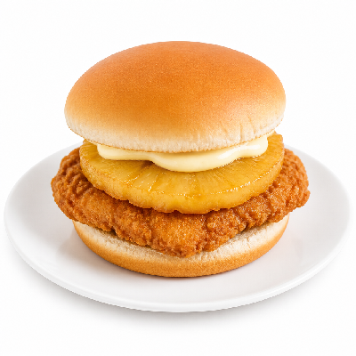 Carl's Jr. Hand-Breaded Hawaiian Fillet Sandwich