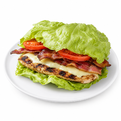 Carl's Jr. Low Carb It. Charbroiled Chicken Club