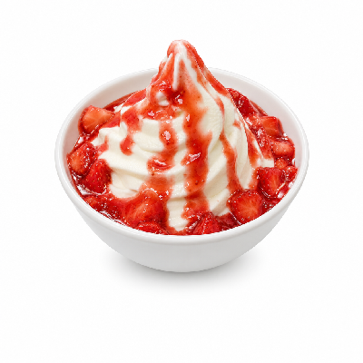 Carl's Jr. Strawberry Sundae