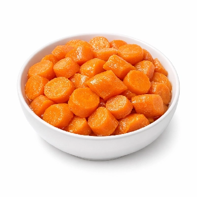 Carrots boiled without salt