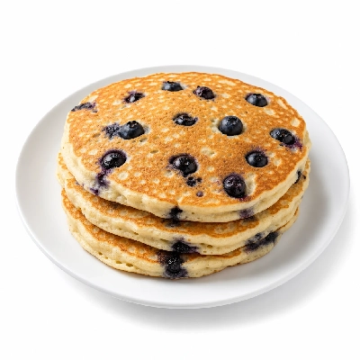 Carrows Restaurants Breakfast Blueberry Pancake Combo