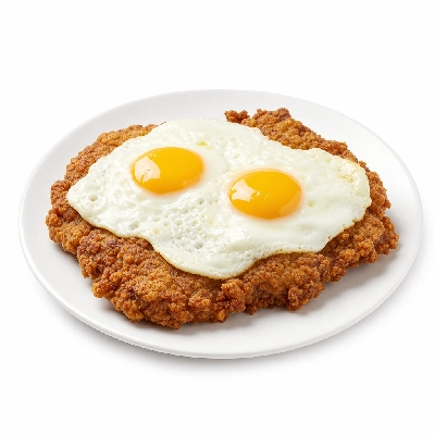 Carrows Restaurants Breakfast Farm Fresh Eggs Chicken Fried Steak and Eggs
