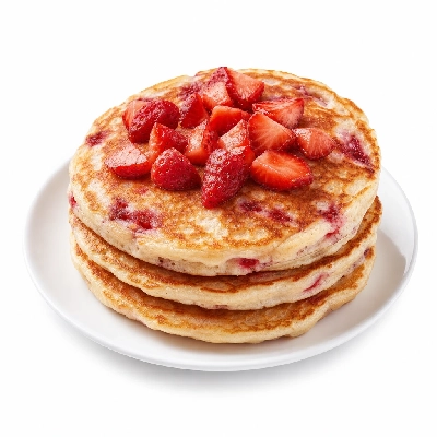 Carrows Restaurants Breakfast Strawberry Pancake Combo