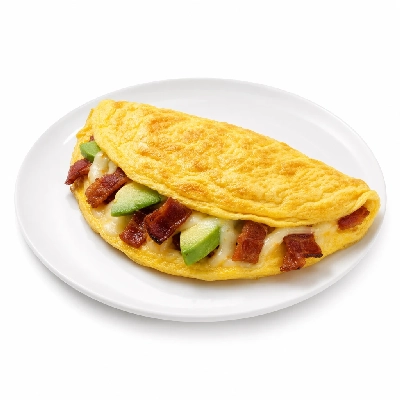 Carrows Restaurants Breakfast Three Egg Omelettes Bacon Avocado Jack