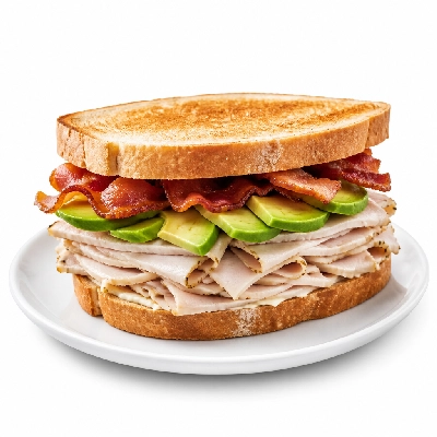 Carrows Restaurants Mile High Sandwiches Turkey Bacon Avocado Stack
