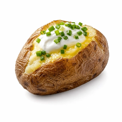 Carrows Restaurants Options Baked Potato with Butter Blend Sour Cream & Green Onions