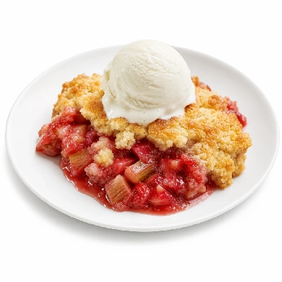 Carrows Restaurants Promo Desserts Fresh Strawberry Rhubarb Cobbler a La Mode