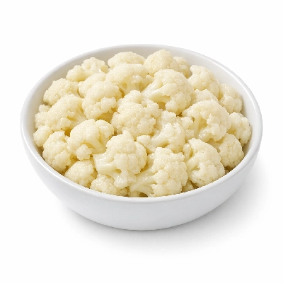 Cauliflower frozen cooked boiled drained without salt