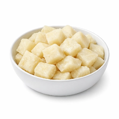 Celeriac boiled with salt