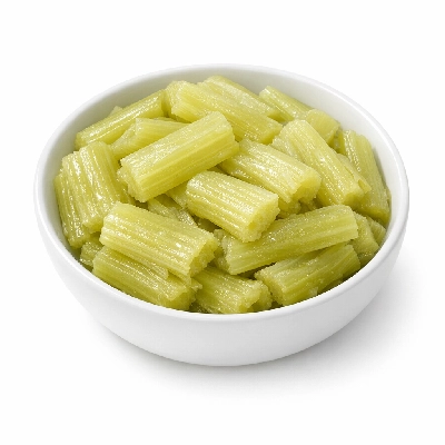 Celery boiled with salt
