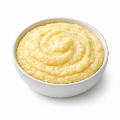 Cereals corn grits white regular quick enriched cooked with water salt
