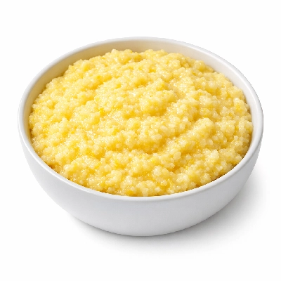 Cereals corn grits yellow regular and quick unenriched cooked with water without salt