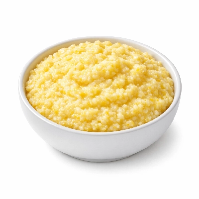 Cereals corn grits yellow regular quick enriched cooked with water salt