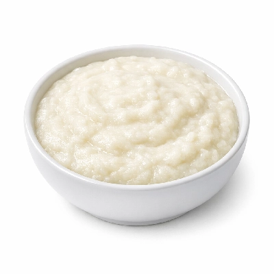 Cereals cream of rice cooked with water without salt