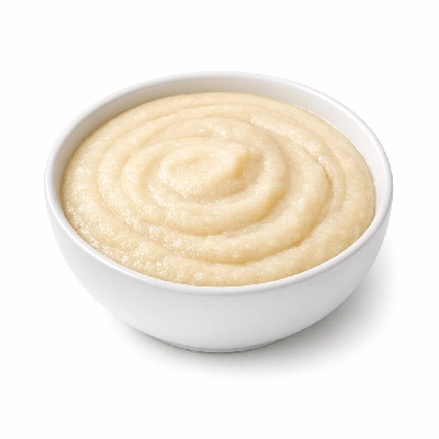 Cereals farina enriched cooked with water salt