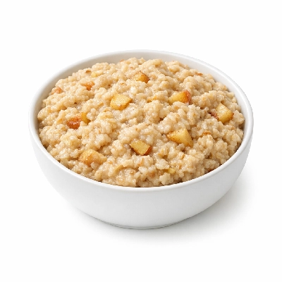 Cereals quaker instant oatmeal baked apple prepared with boiling water