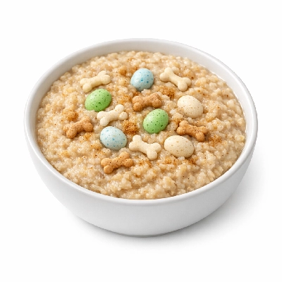 Cereals quaker instant oatmeal dinosaur eggs with bones brown sugar cinnamon prepared boiling water