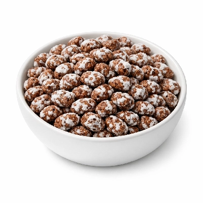 Cereals ready-to-eat chocolate-flavored frosted puffed corn
