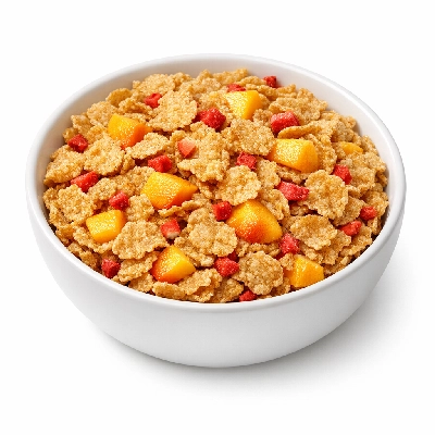 Cereals ready-to-eat kellogg fruit harvest peach/strawberry