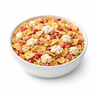 Cereals ready-to-eat kellogg's fiberplus berry yogurt crunch