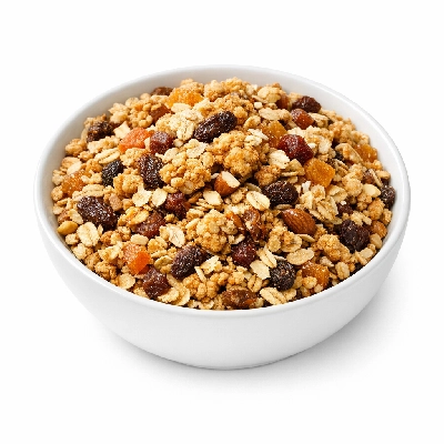 Cereals ready-to-eat muesli dried fruit and nuts