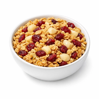 Cereals ready-to-eat quaker cranberry macadamia nut cereal