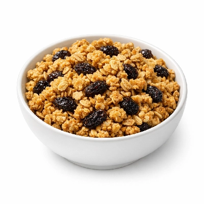 Cereals ready-to-eat quaker low fat 100% natural granola with raisins