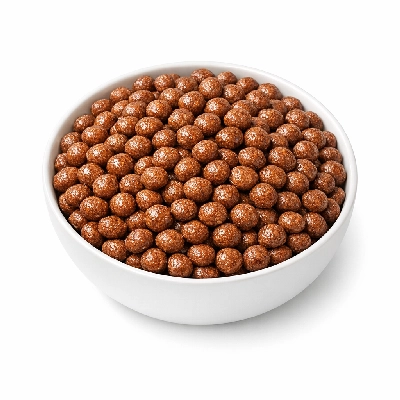 Cereals ready-to-eat rice puffed presweetened with cocoa single brand