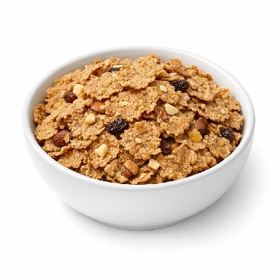 Cereals ready-to-eat wheat and bran presweetened with nuts fruits