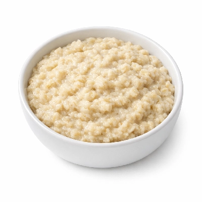 Cereals roman meal with oats cooked water without salt