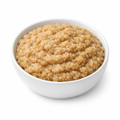 Cereals wheatena cooked with water salt